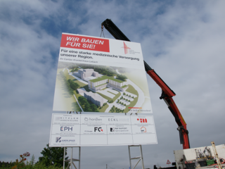 Bauschild Caritas-Krankenhaus Lebach